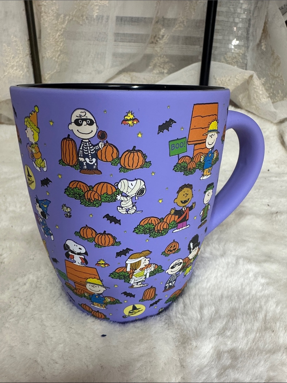 Peanuts purple Halloween mug